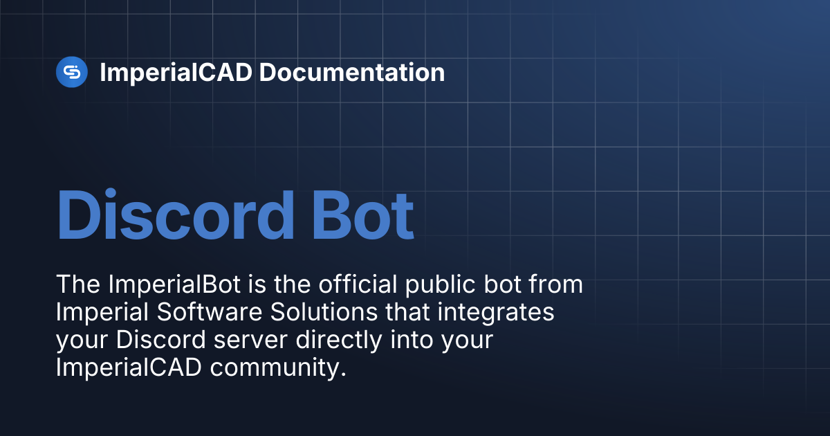 Discord Bot | ImperialCAD Documentation