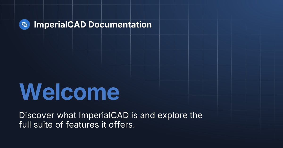 Welcome | ImperialCAD Documentation